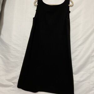 Lafayette 148 New York Black Scoop Neck Sleeveless Mini Dress